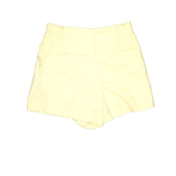 Zara light yellow / white shorts size large - Picture 2 of 2